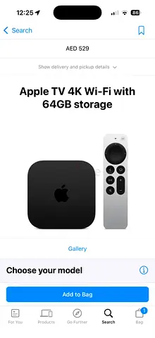 Apple tv 4k wifi with 64gb storage