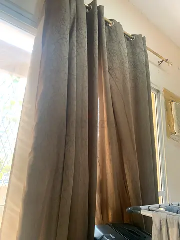 Elegant Brown Drapes for a Cozy Home