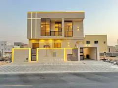 At a price including registration fees, own a villa in Ajman, the first resident, freehold, super de