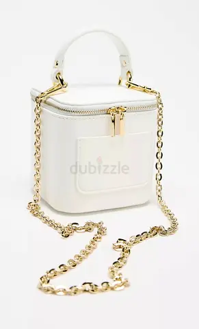 Zara Cube Vanity Bag in White