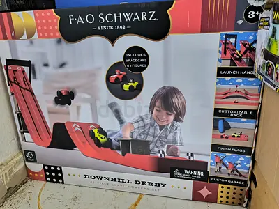 FAO Schwarz Downhill Derby Racing Set - Endless Fun!