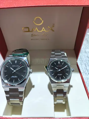 Stylish Omax Watches Set - Perfect for Him and Her!