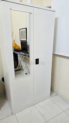 Stylish White Wardrobe with Mirror - Perfect for Any Room