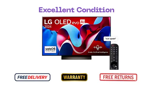 LG 77 Inch OLED TV, Brand New, Under Warranty, Free Delivery, OLEDC4, Smart TV