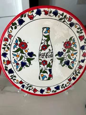 Handmade Vintage Coca-Cola Ceramic Plate - A Collectors Dream!