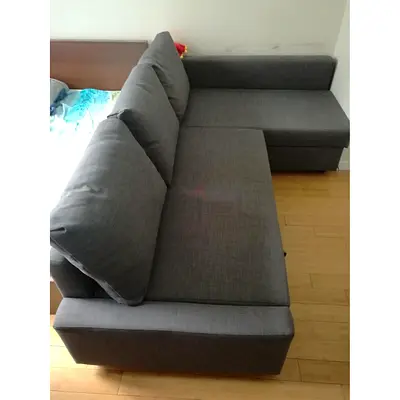 Comfortable Grey Corner Sofa in Excellent Condition