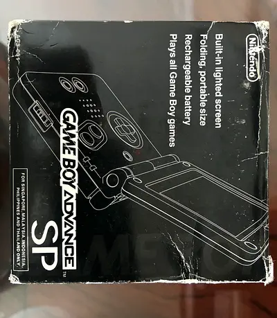 Black GameBoy Advance SP (Exclusive Region Version)