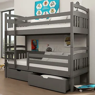 Stylish Bunk Bed with Storage for Kids Room