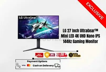 LG 27 Inch UltraGear™ Mini LED 4K UHD Gaming Monitor 27GR95UM-Free delivery-Warranty-Brand new