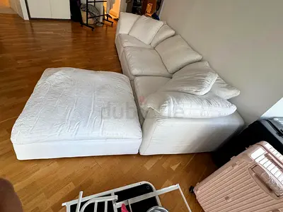 Excellent condition marina home luscious sofa with footstool