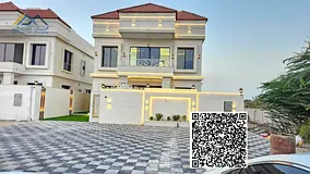 A luxurious modern villa with two floors and a roof, central air conditioning, high-end finishes, an