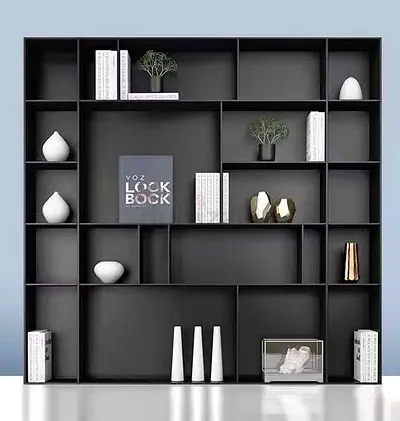 Stylish Black Bookcase - Modern Design for Your Home