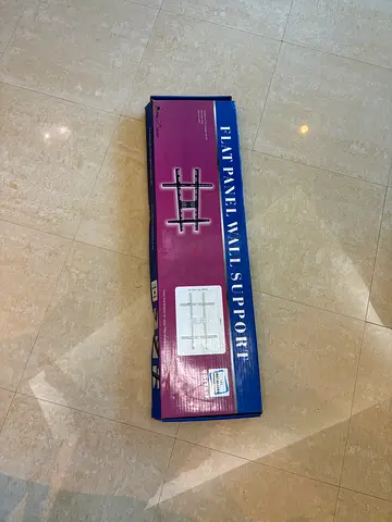 Flat panel wall support for TV