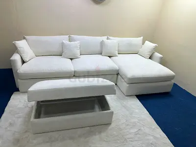 Like new condition cratebarrel lshape sofa