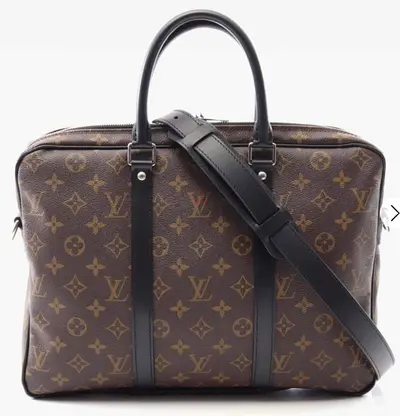 Branded Louis Vuitton PDV PM Business Bag Monogram Macassar Canvas Brown Bk