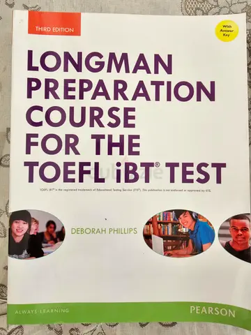 TOEFL iBT Test with Longman Preparation Course Book for sale !