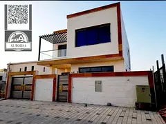 For sale, a luxurious villa in Al Yasmeen, Ajman, 5 master bedrooms, a living room, a hall, and a ma
