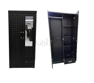 WARDROBE BLACK COLOR TOW DOOR BRAND NEW