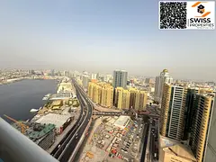Sea view,3BHK Apartment, for Yearly Rent in Ajman, Al Rashidiya area, Oasis Towers, with gym and swi