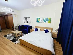 Newly Furnished Studio || Amazing Lake and Pool View || Wooden Flooring Apartment || Near Me'ais