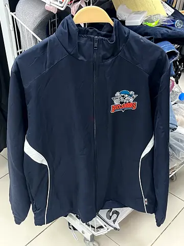 Stylish Navy Blue Athletic Jacket for Sale!