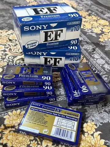 Vintage Sony EF Premium Cassette Tapes - Perfect for Collectors!