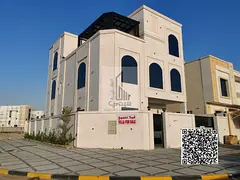 Luxury corner villa with two stone facades and an elegant design in Ajman