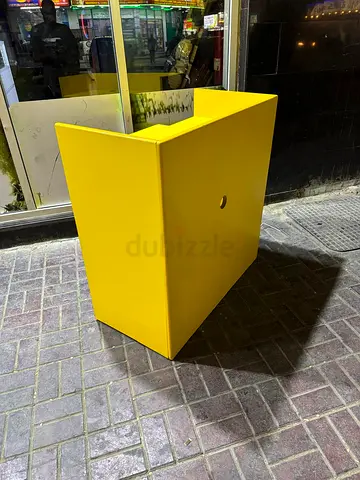 Vibrant Yellow Modern Desk Organizer, suitable for PC or desk bench طاولة مكتب تصلح للكمبيوتر