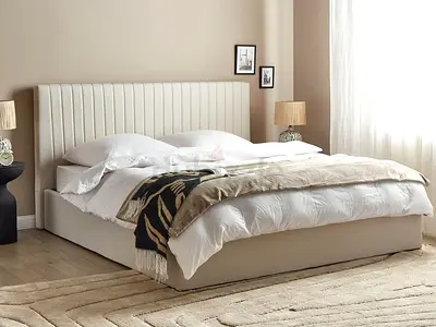 Dream Drape Upholstered Bed Single 90 X 190 Darkbeige-FOSLKYFRNT2609