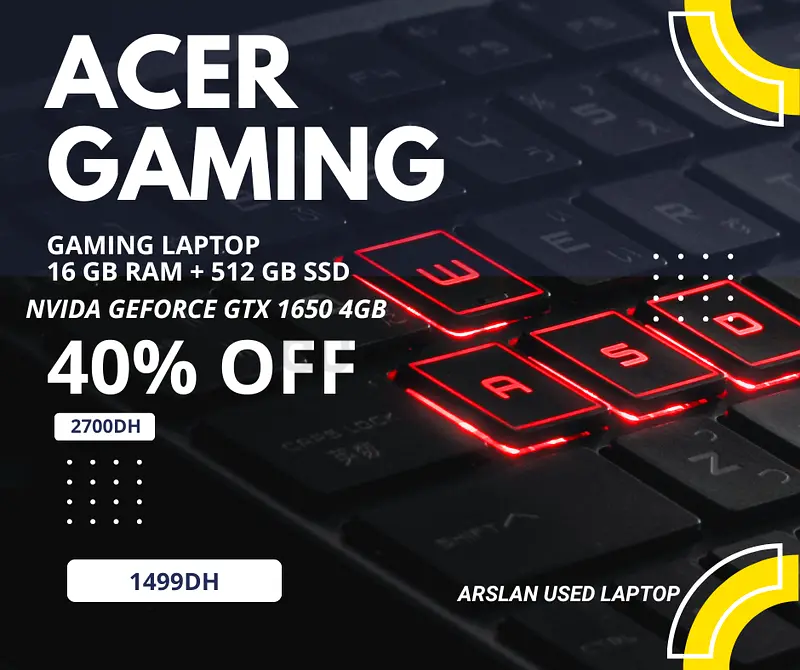 Acer Nitro i7 9th Gen 16GB RAM 512GB SSD 4GB GTX