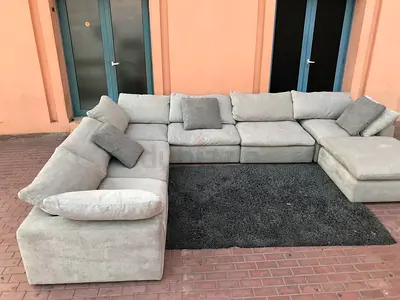 Excellent Condition Pan emirates pianca Modular Living room Sofa Sets with footstool