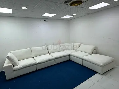 Perfect condition marina home modular sofa with footstool