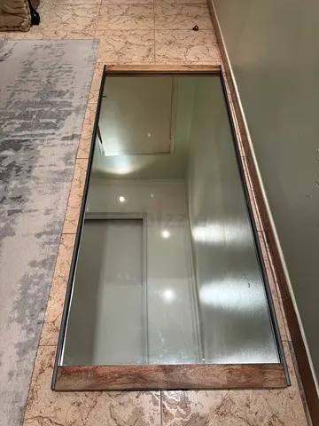 Industrial Mango Wood Floor Mirror from WestElm – Excellent Condition