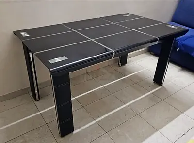 Dinning (Glas 1.5m x0.9m) table from IKEA for sale in Burdubai