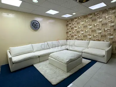 Same like new condition marina home modular sofa with footstool
