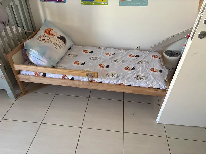 SNIGLAR Bed frame and guard rail with Mattress dubizzle