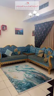 For rent monthly - fully furnished one-bedroom apartment and living room with hotel furniture - Shar