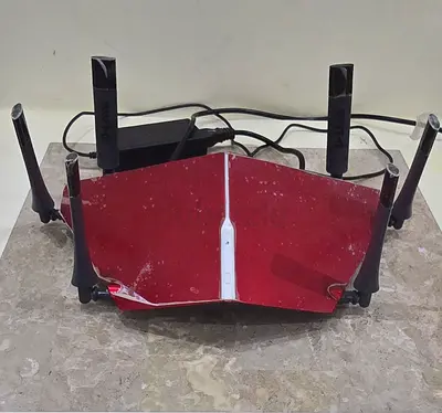 Red Wireless Router with Advanced Features