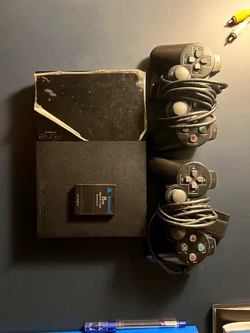 PlayStation 2 Console with Controllers and Accessories + 5 games