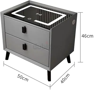 Modern Nightstand with USB Ports
