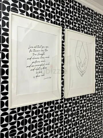 Two Big Wall Frames With Prints 64cmx94cm