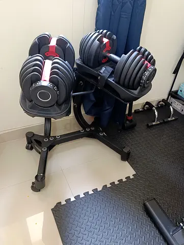 Dumbells with stand