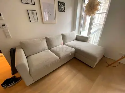 Ikea vimle L shape sofa beige with storage