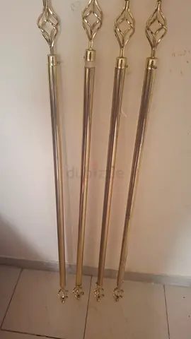 Elegant Decorative Curtain Rods 51 inch or 130 cm - Set of 4.Each 20 aed only