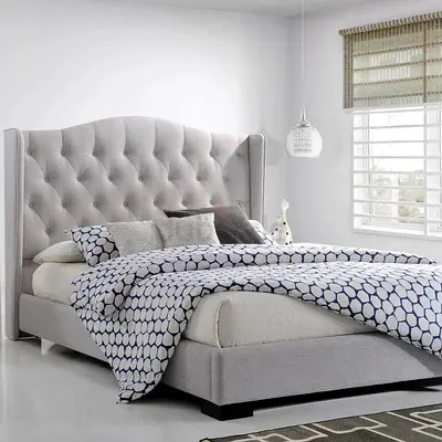 160*200 Queen Fabric Upholstered Bed