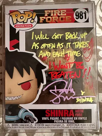 Rare Signed Shinra Funko Pop from Fire Force!
