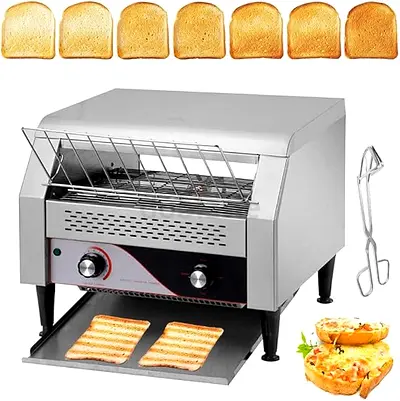 Electric Conveyor Toaster,,7 Speed Control/3 Toaster Mode Optionsتسخين المعجنات والفطائر,