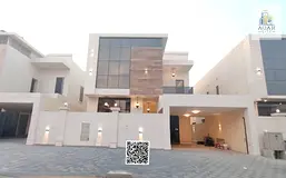 For sale, a modern villa with 5 master bedrooms, spacious areas, including electricity, water and ai