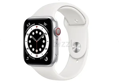 Apple Watch Series 6 GPS 44mm Silver Aluminum Case with White Sport Band
