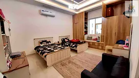 Villa for sale, 6 rooms, 3 halls and a sitting room, with furniture, electricity, water and air cond